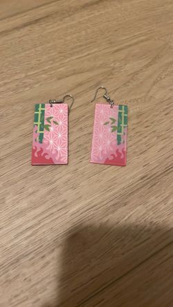 Nezuko-inspired Earrings 