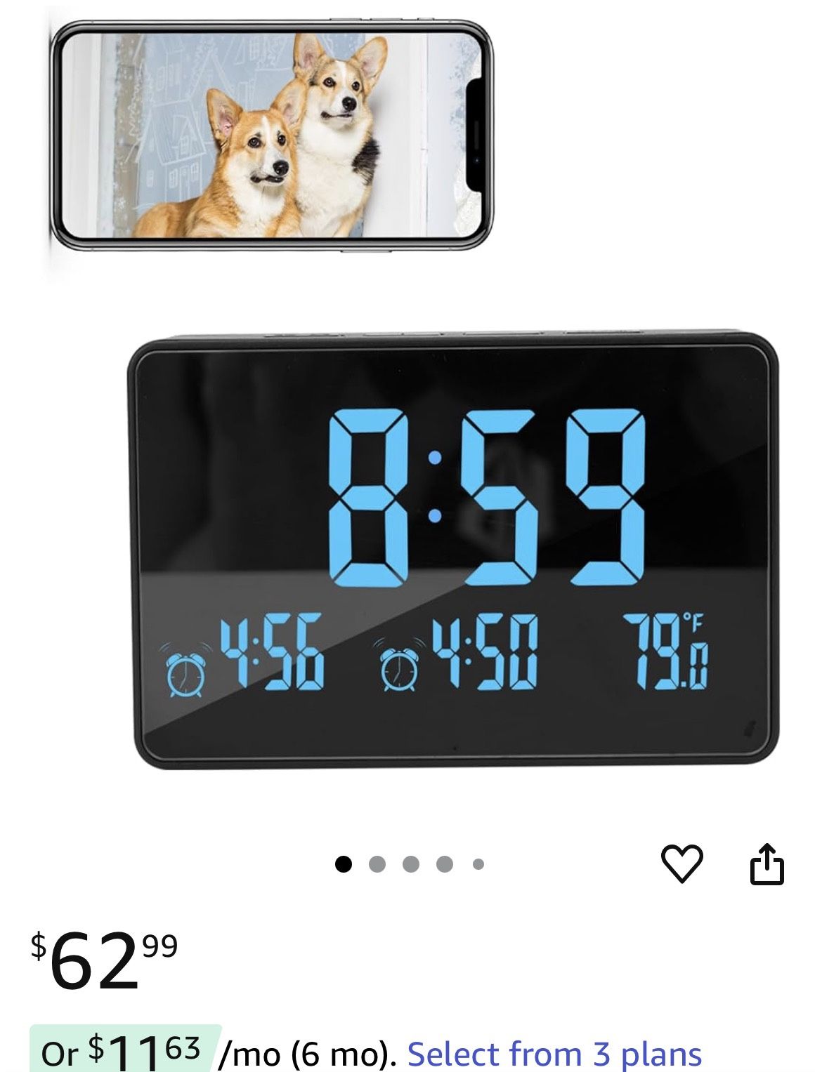 π In π¦ Full HD1080P WiFi Security Camera Clock-Indoor Security Camera with Night Vision&Motion Detection
