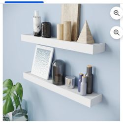 Brand New Inbox Set Of 2 Floating Shelves 24x9