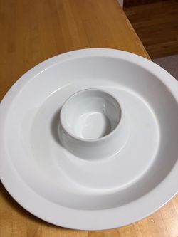Pottery Barn Chip and Dip Server