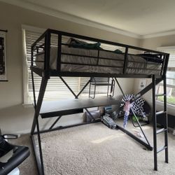 Bunk Bed And Desk Combo ***full Size