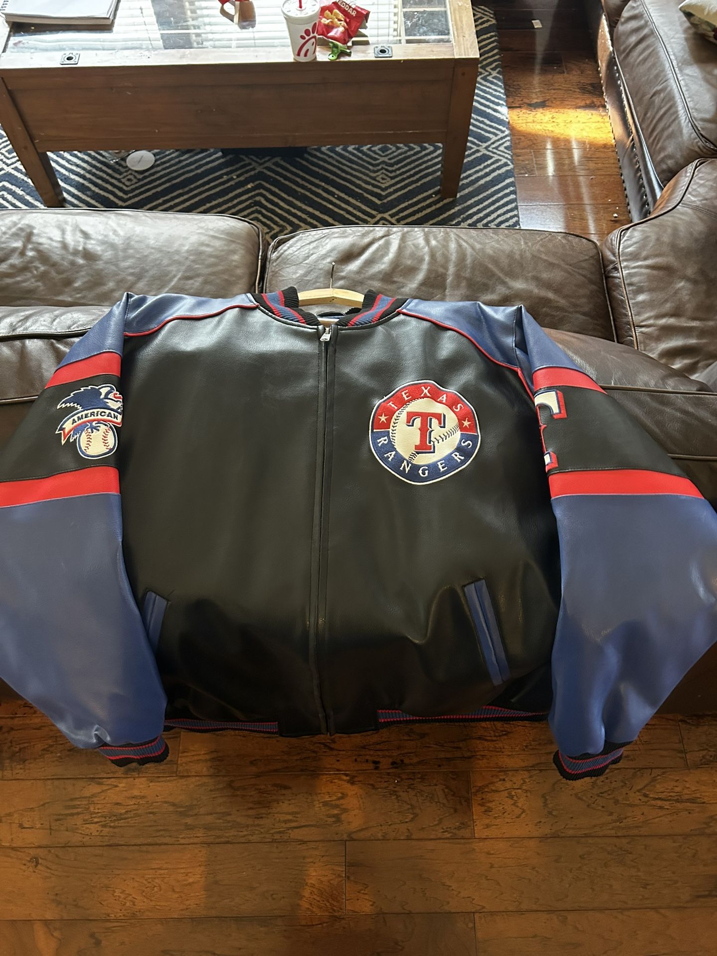 Texas Rangers Leather Jacket