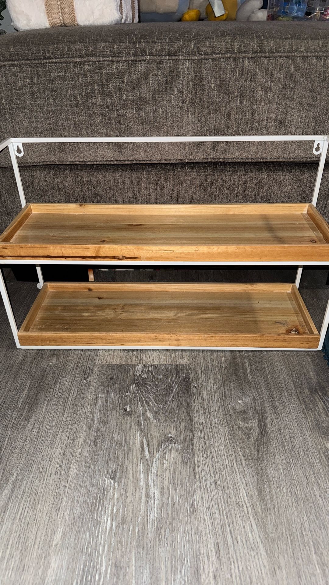 2 Tier Wooden Shelf