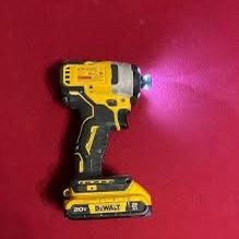 Impact drill with two batteries and charger