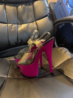 New pink sexy high heels