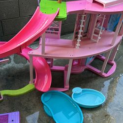 Barbie dream house with accessories