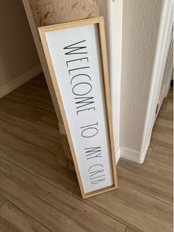 Welcome to my crib sign