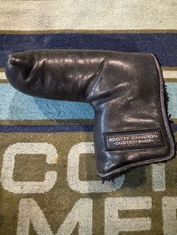 Scotty Cameron Custom Shop Black Genuine Leather Golf Blade putter Headcover