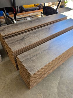 250ft² of Beautiful Gray Laminate Floors