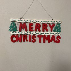 Vintage Merry Christmas Sign
