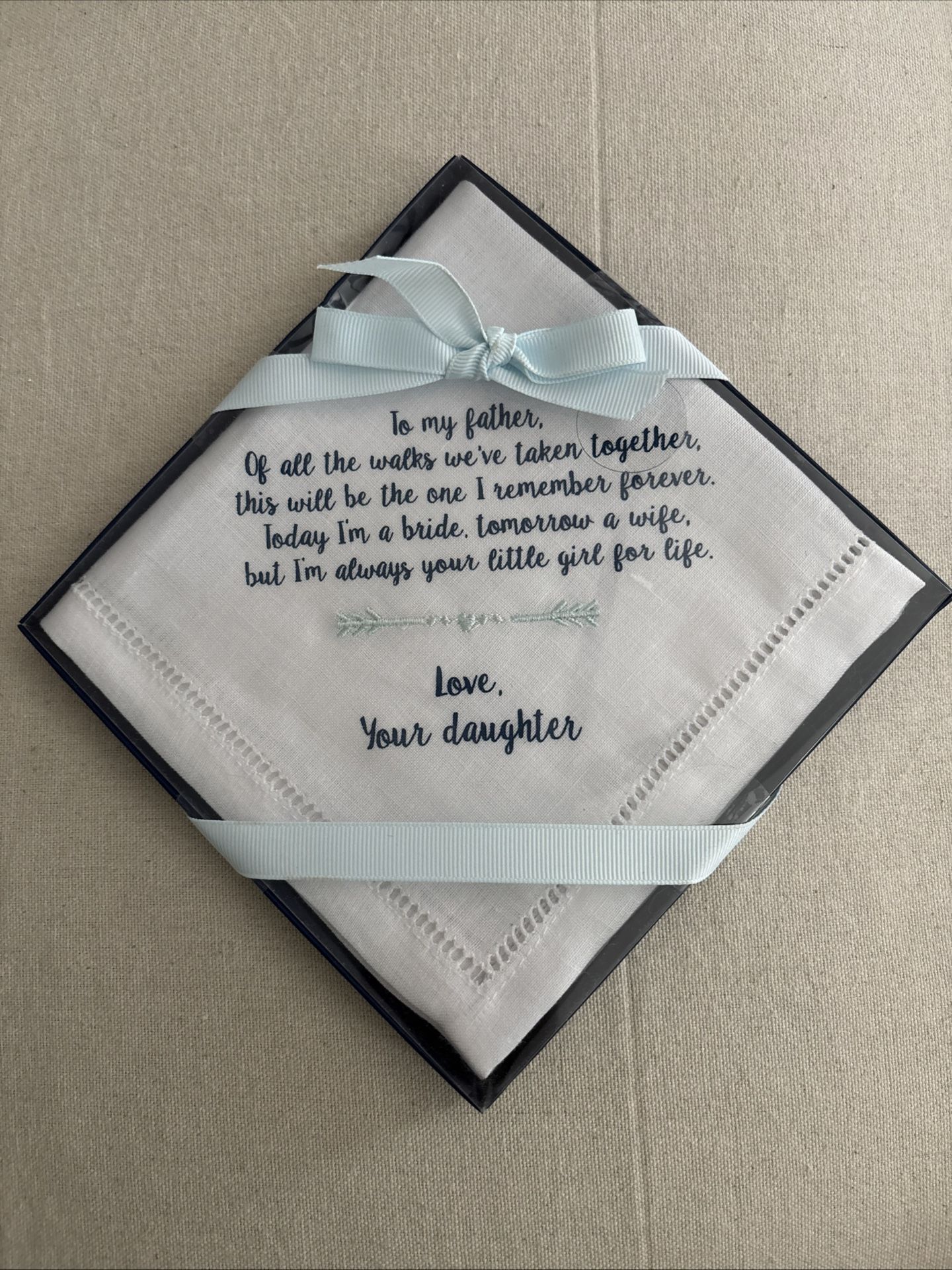 Father Of The Bride Handkerchief, Dad, Gift