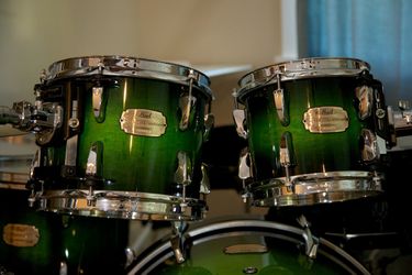Pearl Session Custom SMX in Green Burst Drum Set for Sale in