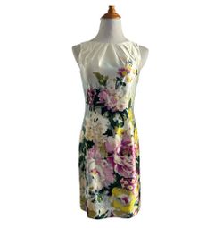 Ann Taylor silk flowered  dress