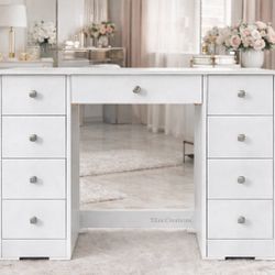 White  Vanity Desk 