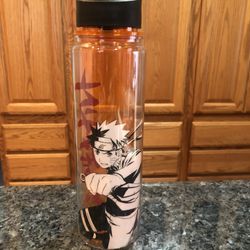 Nartuo Shippuden Box lunch Exclusive Headband Water Bottle. Size 10 inches Tall . Cold Liquids . Brand New Never Used