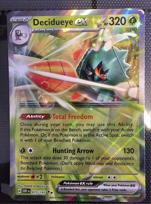 Decidueye EX complete holofoil bundle (pokemon tcg)