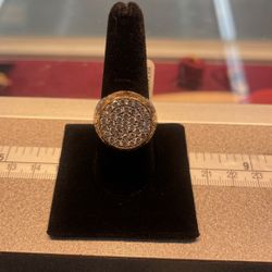 10k Cluster Ring 11.1 Grams Cz Stones