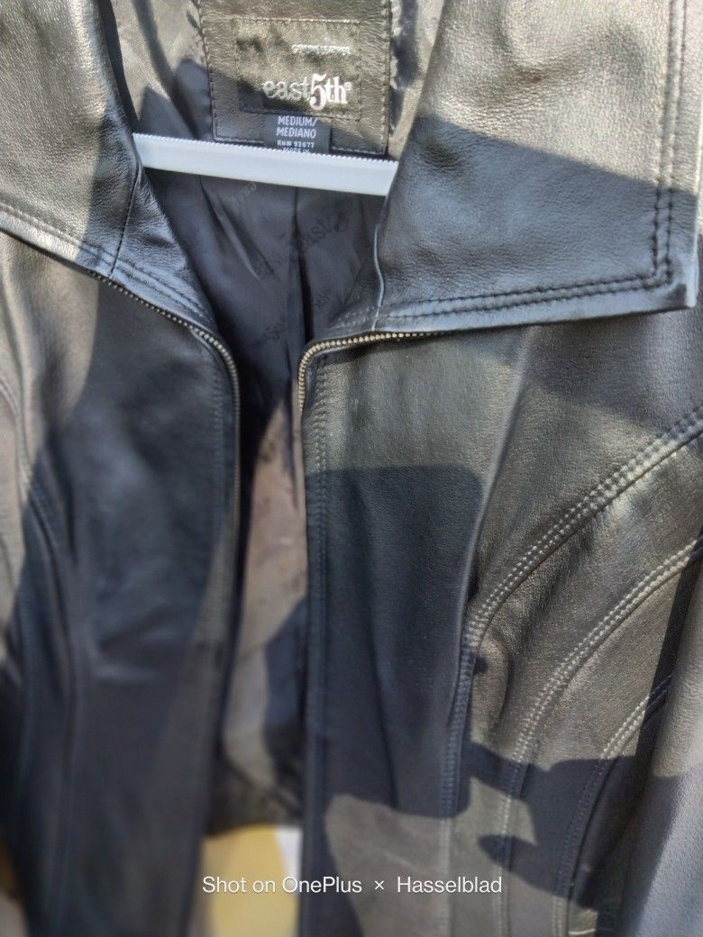 Leather Jacket ",,New' Sz ,M