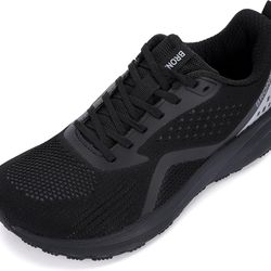BRONAX Men's Wide Cushioned Supportive Road Running Shoes | Wide Toe Box | Rubber Outsole