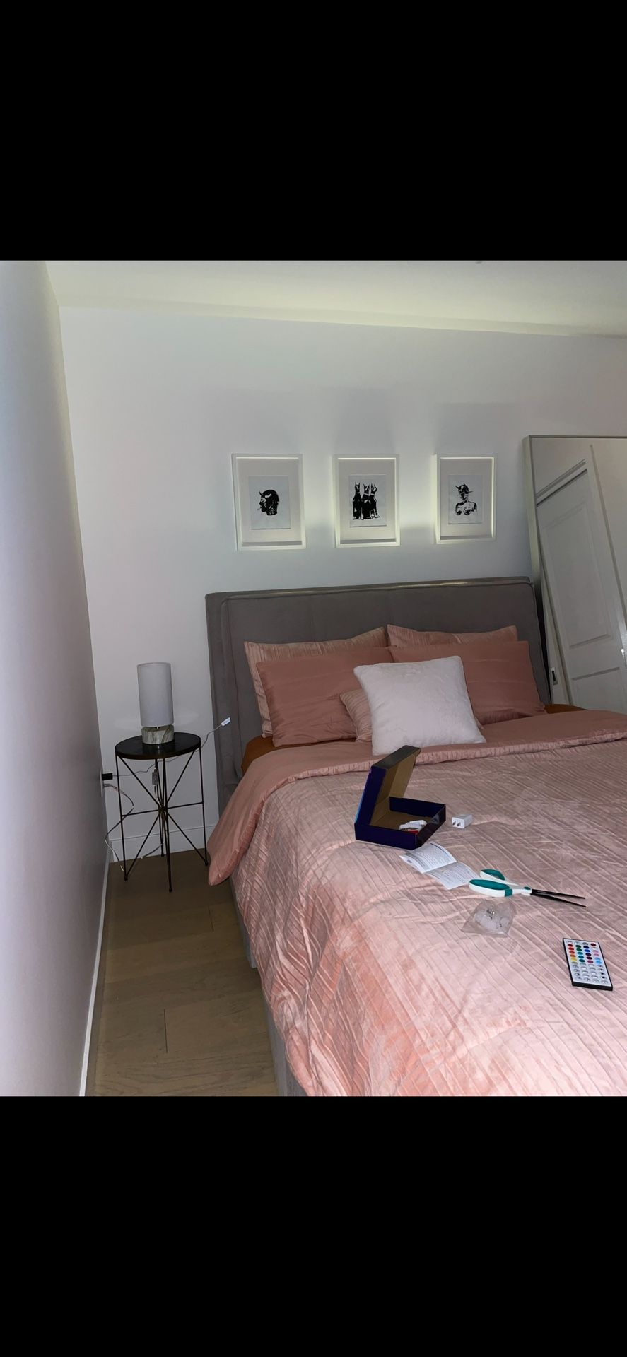 CB2 QUEEN BED FRAME WITH 4 STORAGE DRAWERS UNDERNEATH