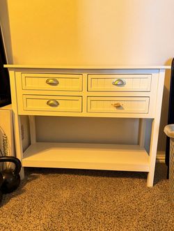White console/table