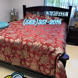 New King Mattress And Bed Frame With Colchon Kin 