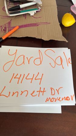 Yard sale