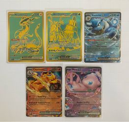 Pokémon TCG English Holofoil EX Lot of 5 Cards - Mint/NM - Various Sets