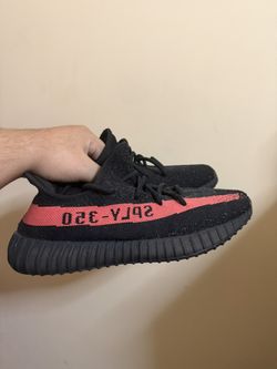 Yeezys Red Stripe