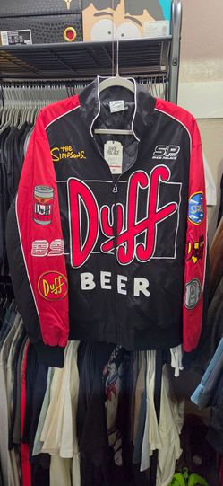 Shoe Palace The Simpsons Duff Man Racing Jacket Size L