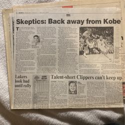 Lakers Newspapers Shaquille O’Neal Nick Van Exel