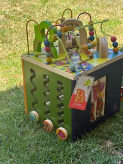 Wooden Activity Cube