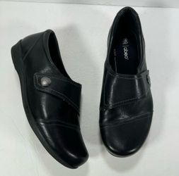 Abeo Pro System Ivonne Black Leather Casual Comfort Shoes Women Size 8.5