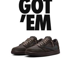 Travis Scott Jordan 1 Size 10m