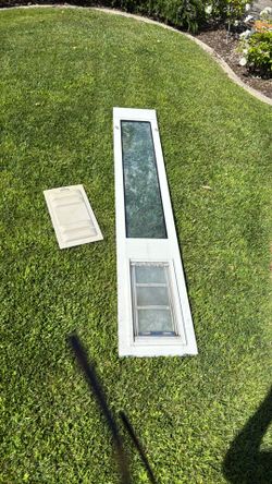 Doggie door insert for sliding glass door