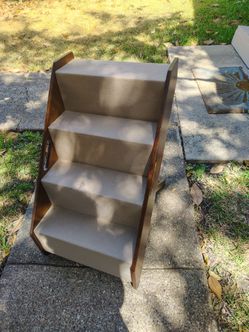 Dog steps solid wood
