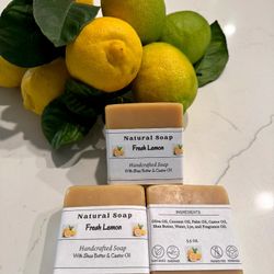 All Natural Homemade Soaps Lemon 🍋 