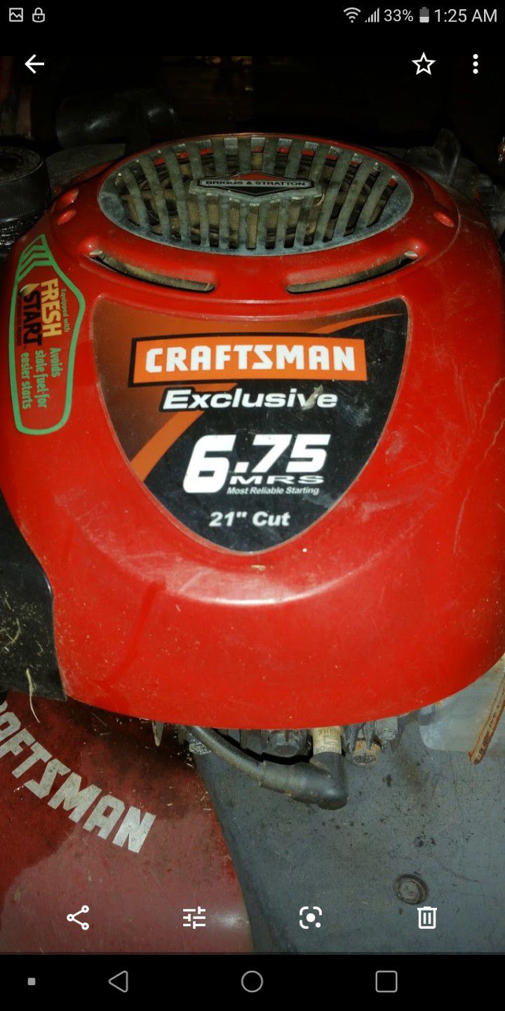 Craftsman 6.75 hp self driven