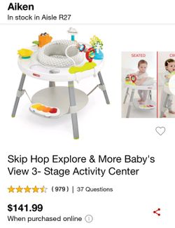 Skip Hop Explore More 3 Stage Activity Center
