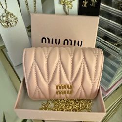 Pink Mini Miu Miu Bag