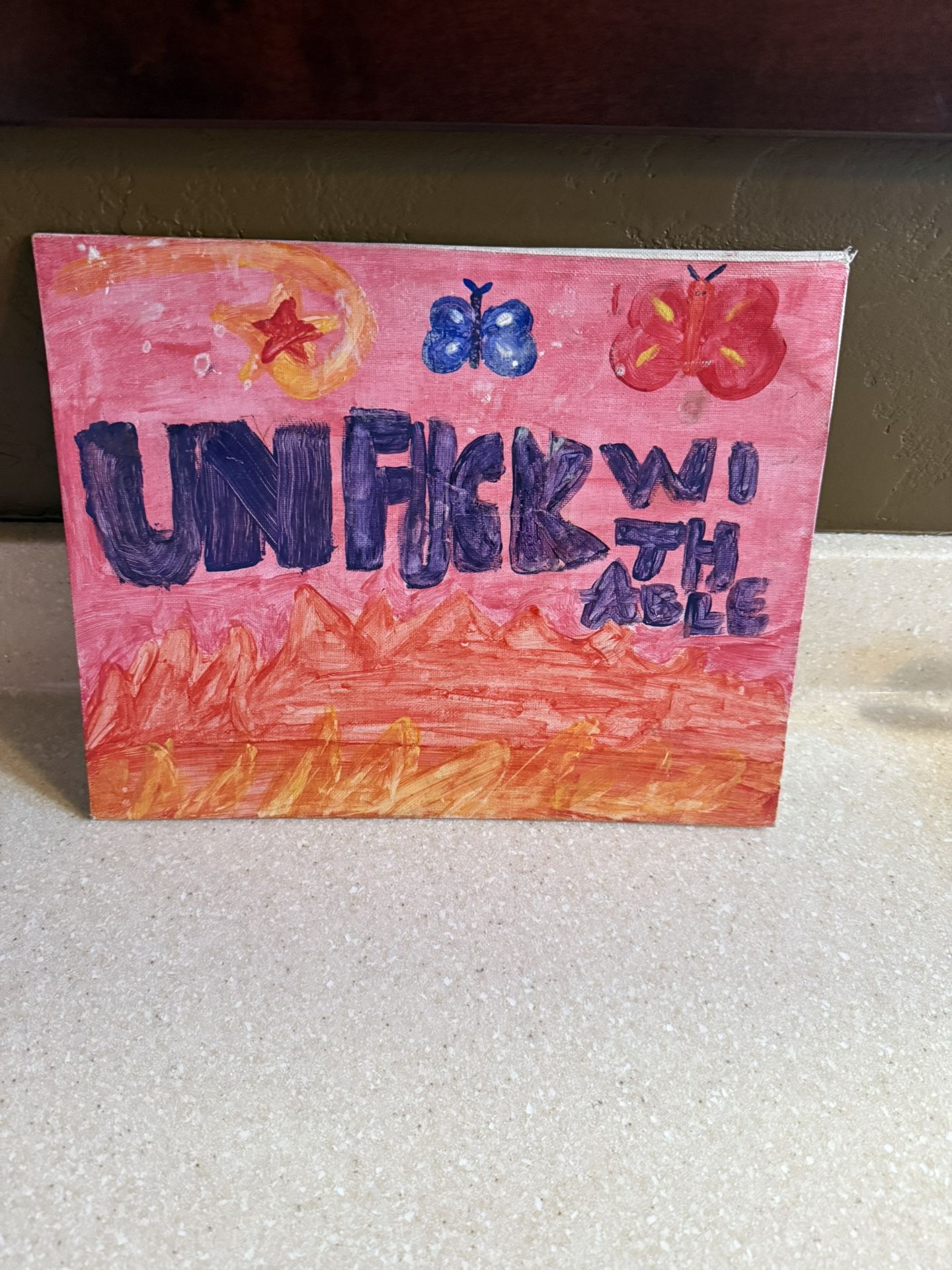 “Unf*withable” Empowerment Canvas Art