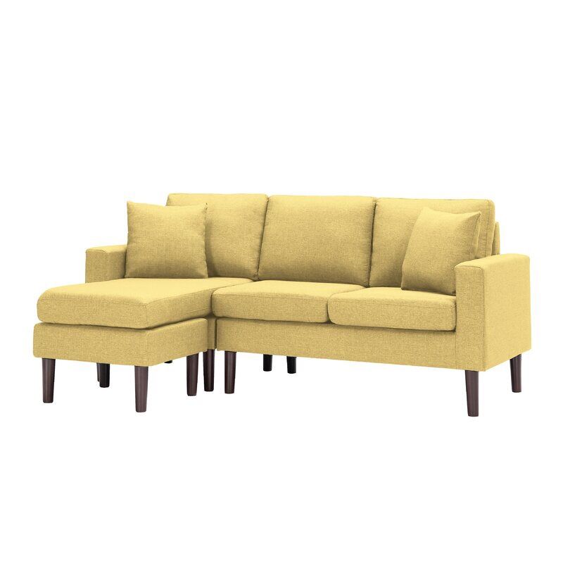 Brand New Small Yellow Sectional