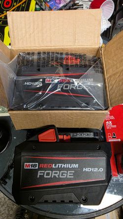 Milwaukee M18 12.0 FORGE battery(2); M12 6.0 XC battery(2)