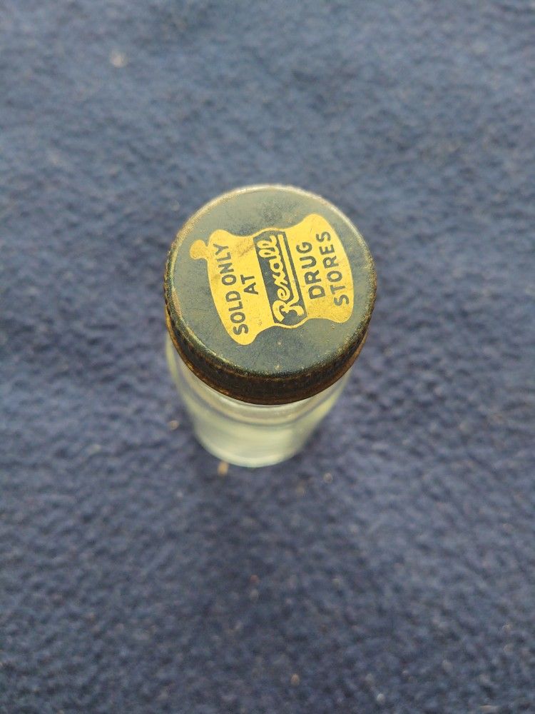 Vintage Rexall Drug Unlabeled Bottle