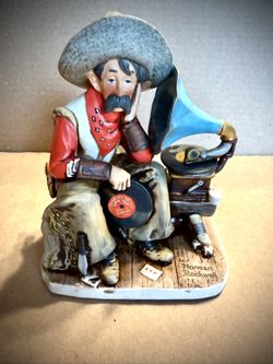 ORIGINAL 1979 Version Norman Rockwell/David Grossman - DREAMS OF LONG AGO Cowboy