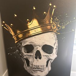 Canvas Skull Art 