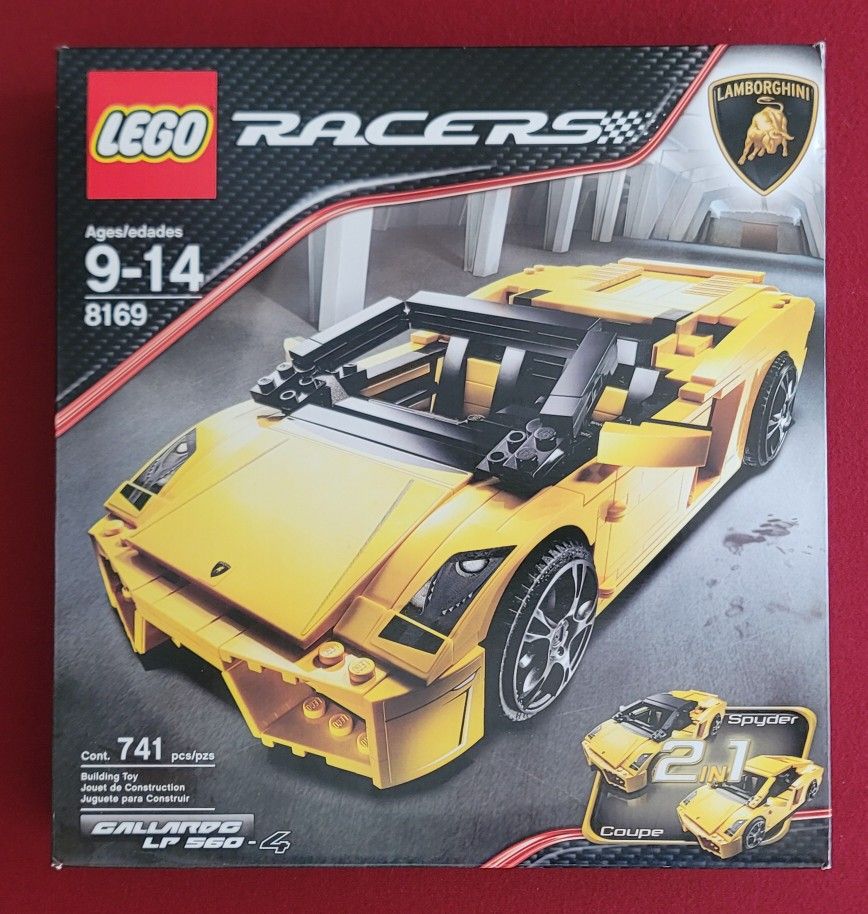 Lego RACERS 8169 Lamborghini Gallardo LP 560-4 Spyder Coupe New!