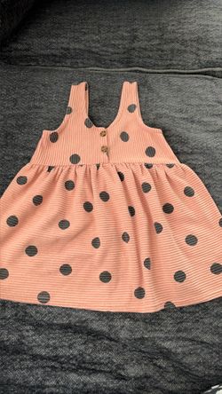 Cotton on pink polka dot dress