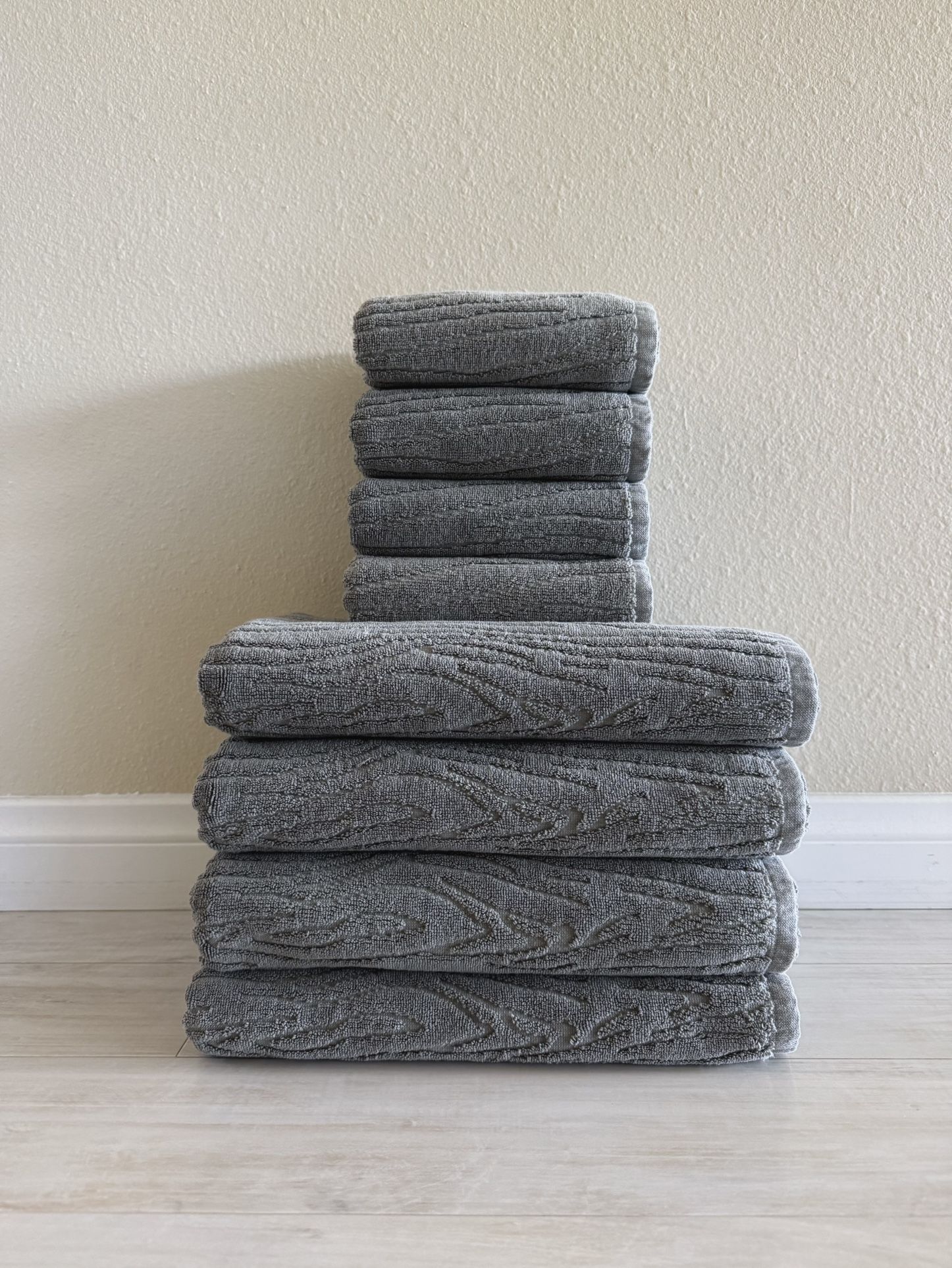 West Elm Faux Bois (Woodgrain) Towels