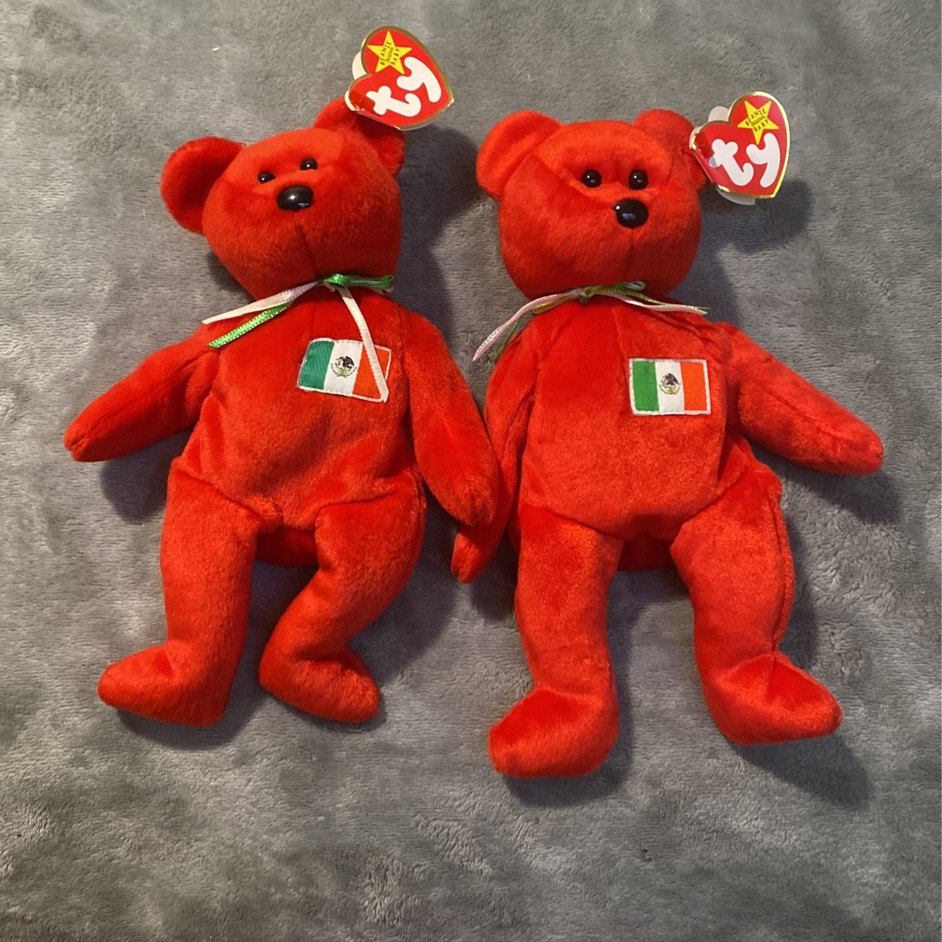 2 Osito Beanie Babies 